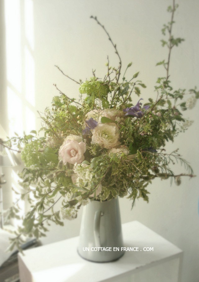 Bouquet printemps shabby chic, blog shabby chic c1