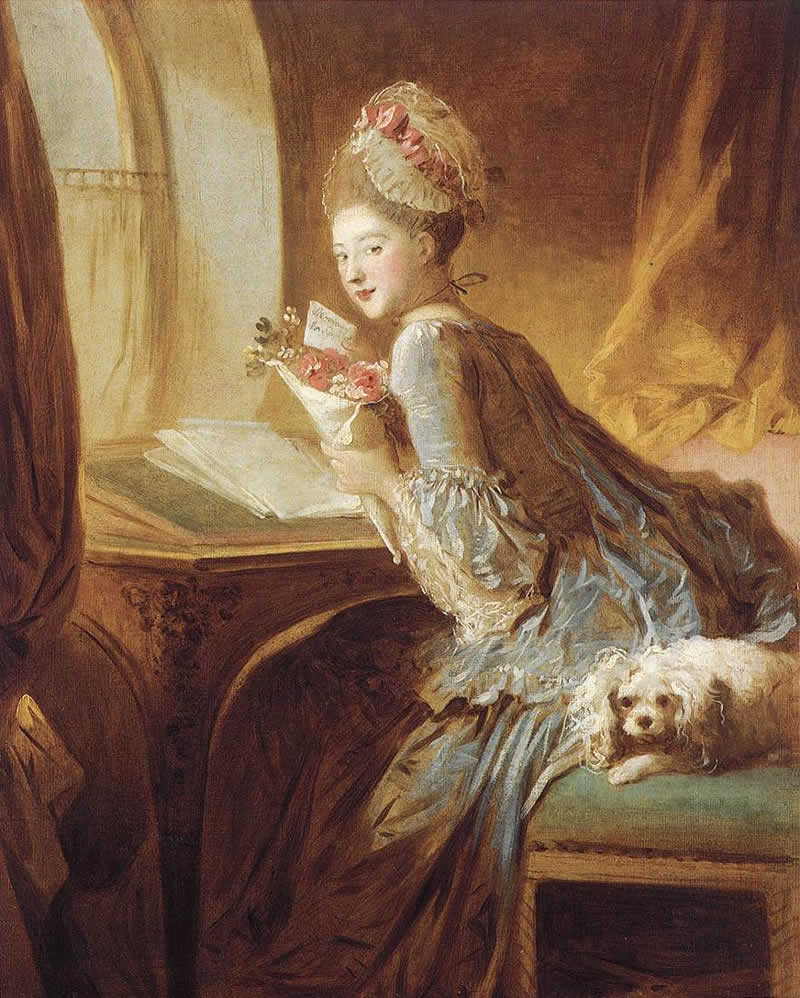 Frragonard, La Lettre d'Amou - Fragonard, The Love Letter