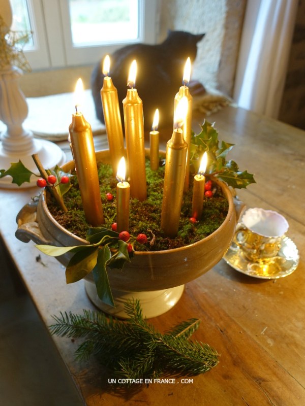 Bougies de Noël dans des soupières Digoin | Christmas Candles in Digoin&nbsp;Tureens