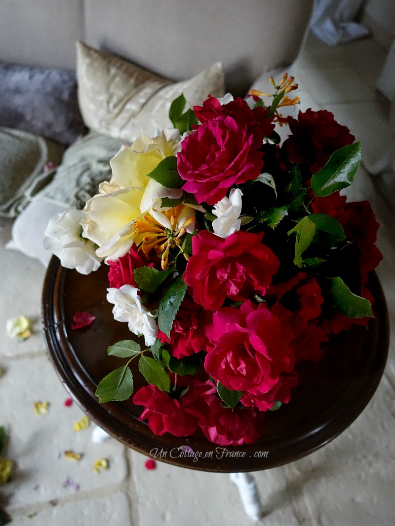 cabbage roses cottage french