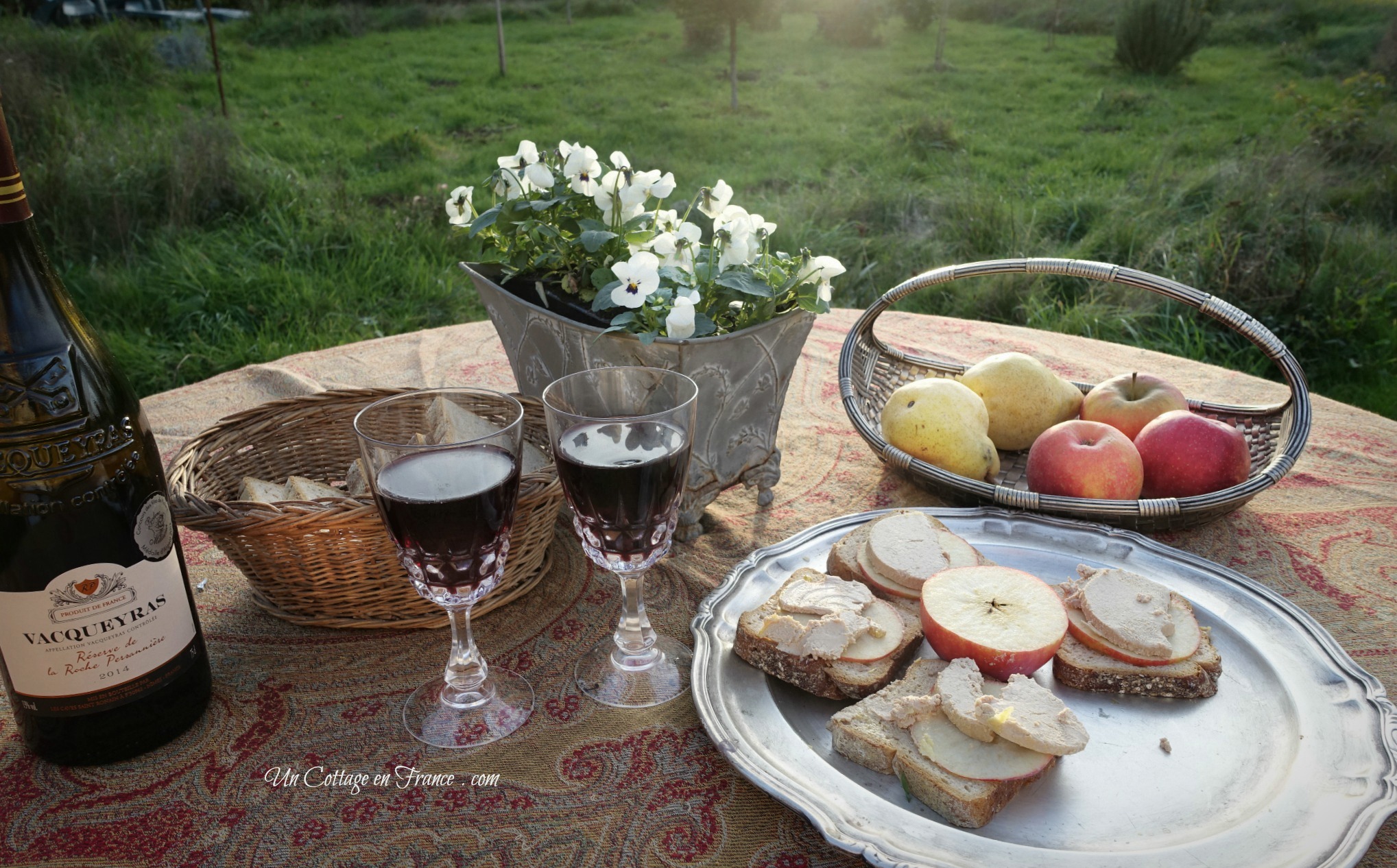 Snack au cottage foie gras (Foie gras snack)