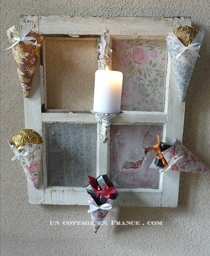 décoration shabby chic noel