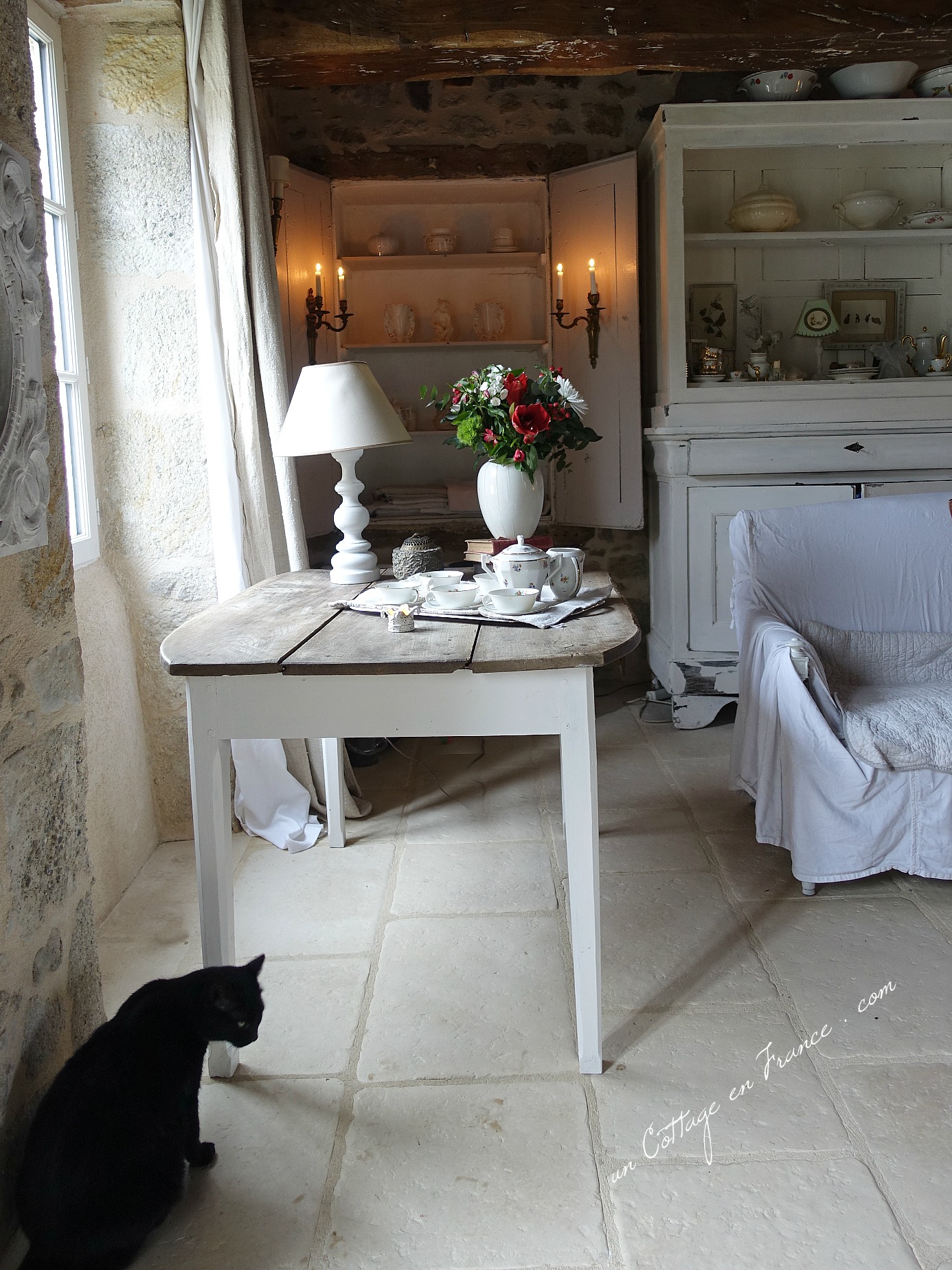 Maison campagne romantique, blog campagne chic relooking de la chaise 3
