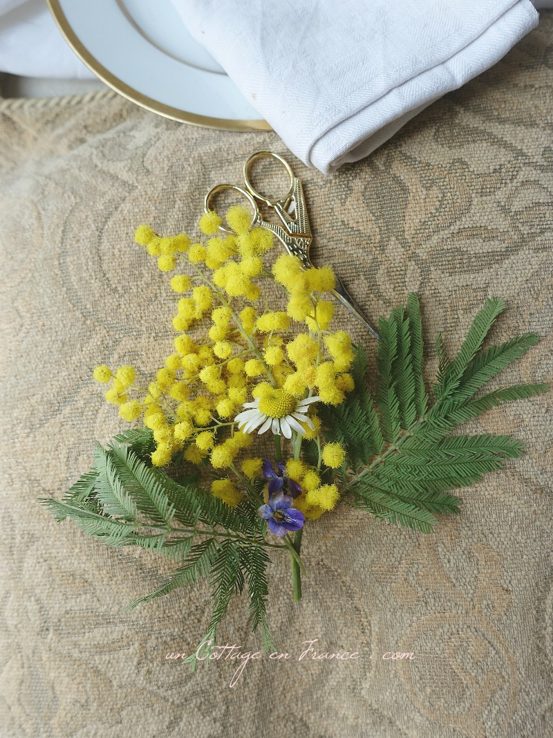 décoration de table de février