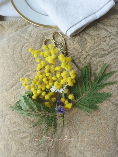 décoration de table de février