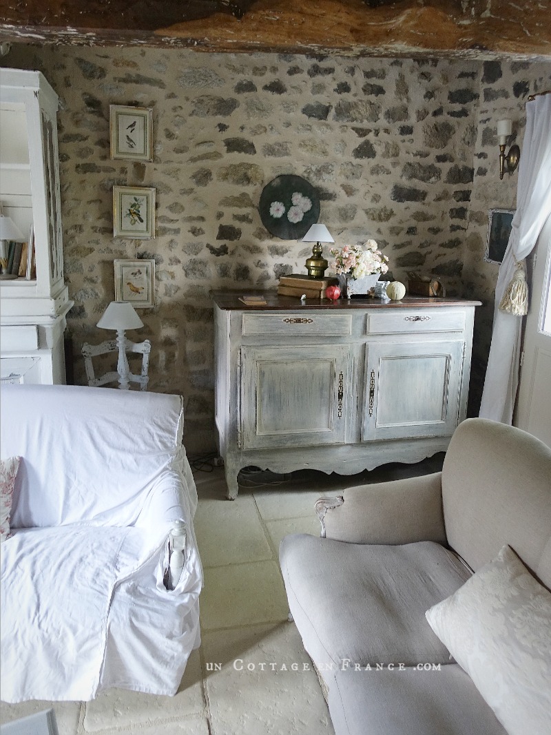 buffet rustique campagne chic décoration gustavienne