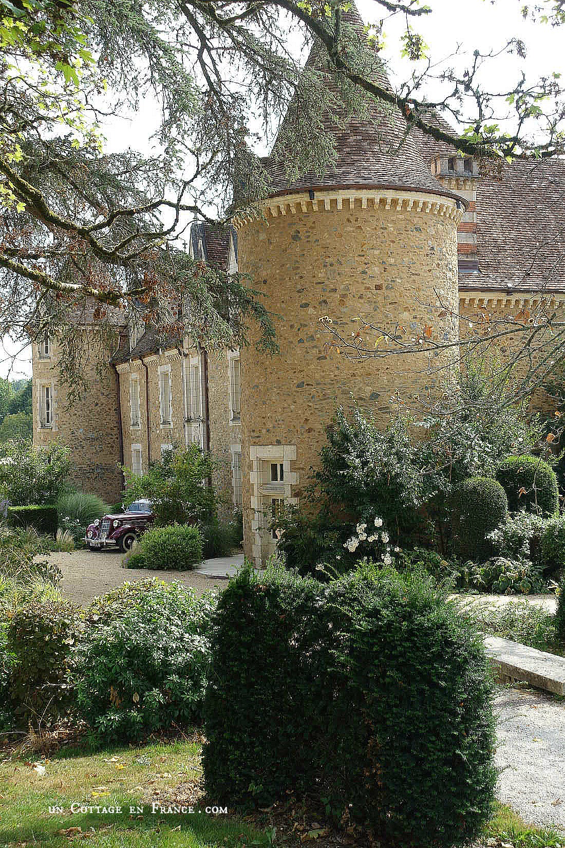 jardin romantique du domaine des Etangs country chic campagne chic