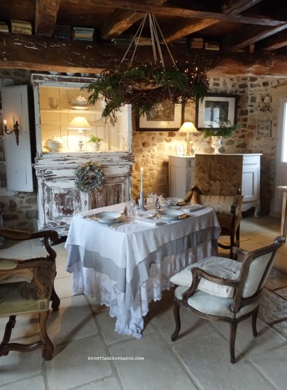 nouvel an campagne chic, colette malpaud, un cottage en france