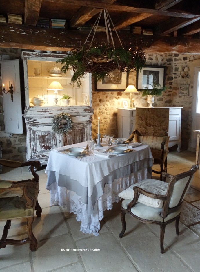 nouvel an campagne chic, colette malpaud, un cottage en france