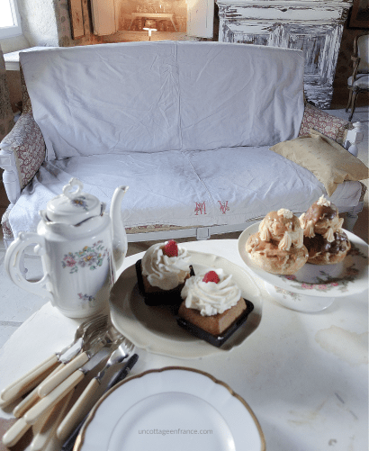 Cottage français, vivre à la campagne haut limousin, gâteaux chez Brûlé