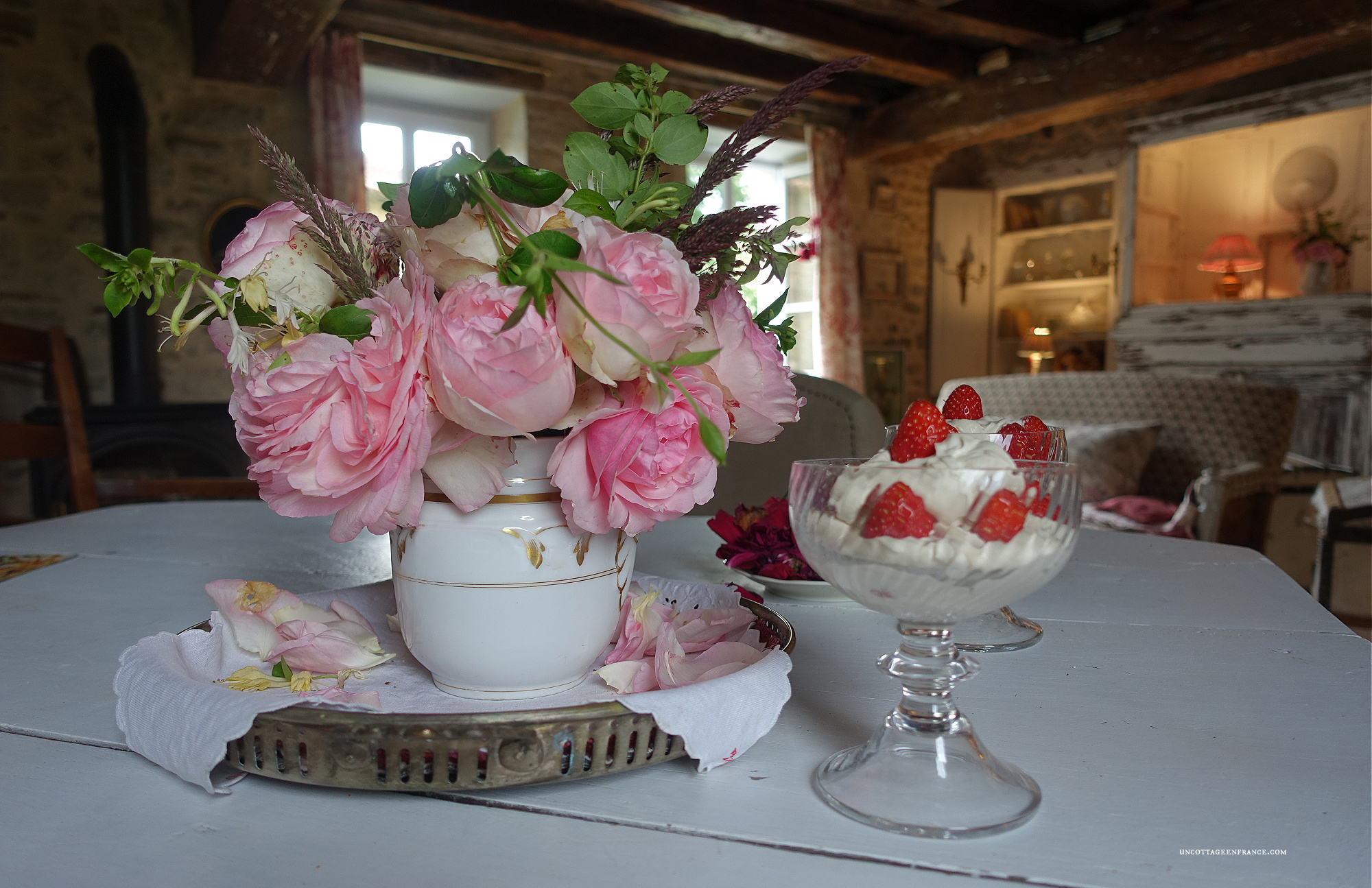 redefinition of French country cottage decor through a sofa's spring color palette, appealing to those seeking French-inspired home decor ideas.