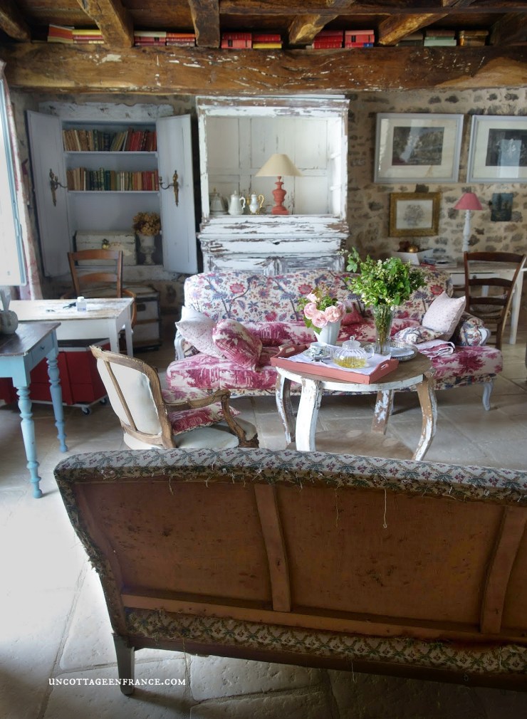 Nouvelle housse de canapé façon toile de Jouy | New Toile de Jouy inspired Sofa Cover